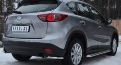 14 549 р. Защита заднего бампера (Ø63 мм уголки, нержавейка) SLITKOFF Mazda CX-5 KE дорестайлинг (2011-2014)  с доставкой в г. Вологда. Увеличить фотографию 3