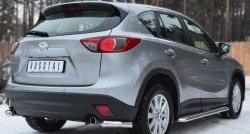 16 899 р. Защита заднего бампера (Ø63 мм уголки, нержавейка) SLITKOFF Mazda CX-5 KE дорестайлинг (2011-2014)  с доставкой в г. Вологда. Увеличить фотографию 4