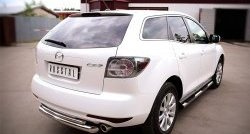 18 699 р. Защита заднего бампера (Ø76 и 42 мм, нержавейка) SLITKOFF Mazda CX-7 ER рестайлинг (2010-2012)  с доставкой в г. Вологда. Увеличить фотографию 4