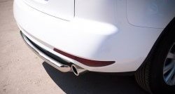 14 799 р. Одинарная защита заднего бампера из трубы диаметром 63 мм SLITKOFF Mazda CX-7 ER рестайлинг (2010-2012)  с доставкой в г. Вологда. Увеличить фотографию 3
