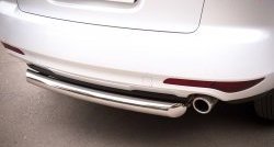 15 249 р. Одинарная защита заднего бампера из трубы диаметром 76 мм SLITKOFF Mazda CX-7 ER рестайлинг (2010-2012)  с доставкой в г. Вологда. Увеличить фотографию 3