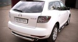 15 249 р. Одинарная защита заднего бампера из трубы диаметром 76 мм SLITKOFF Mazda CX-7 ER рестайлинг (2010-2012)  с доставкой в г. Вологда. Увеличить фотографию 4