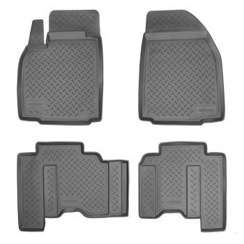 Комплект ковриков в салон Norplast Unidec Mazda CX-9 TB дорестайлинг (2007-2009) (Цвет: черный)