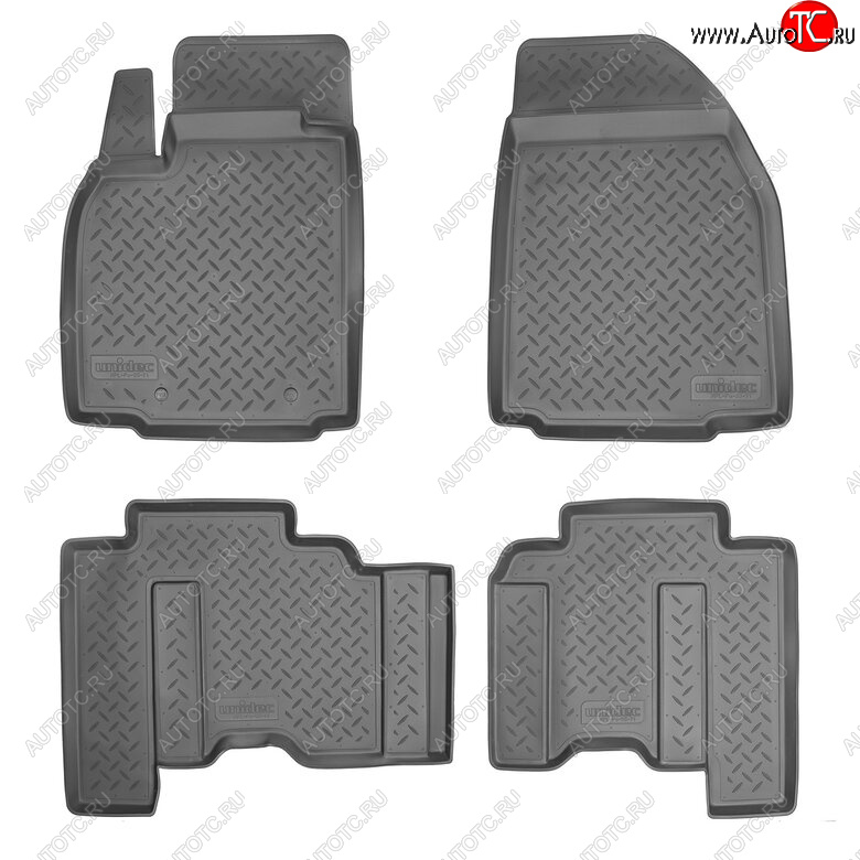2 769 р. Комплект ковриков в салон Norplast Unidec Mazda CX-9 TB дорестайлинг (2007-2009) (Цвет: черный)  с доставкой в г. Вологда