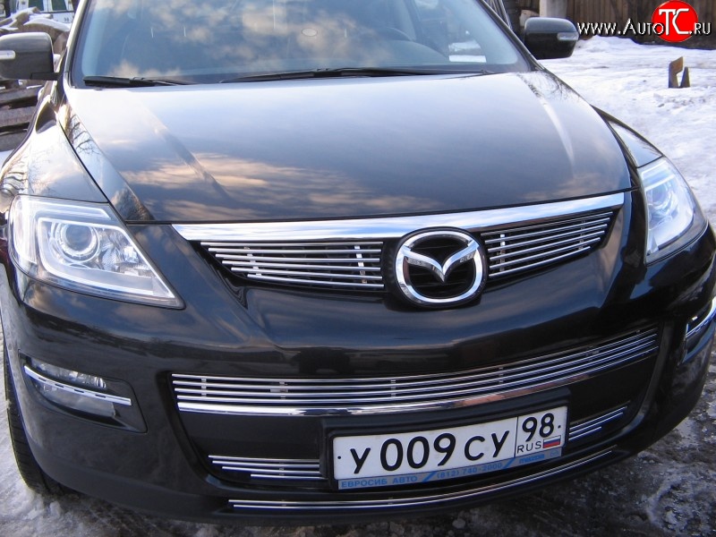 4 799 р. Декоративная вставка решетки радиатора Berkut Mazda CX-9 TB дорестайлинг (2007-2009)  с доставкой в г. Вологда