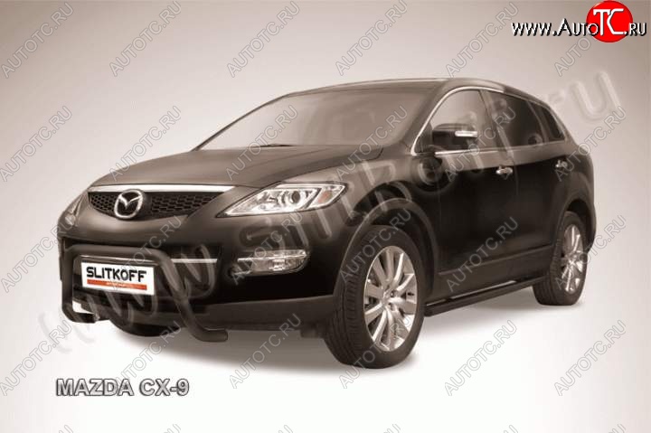 16 899 р. Кенгурятник d57 низкий мини Mazda CX-9 TB дорестайлинг (2007-2009) (Цвет: серебристый)  с доставкой в г. Вологда