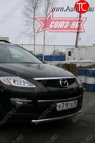 2 384 р. Защита переднего бампера одинарная Souz-96 (d60) Mazda CX-9 TB дорестайлинг (2007-2009)  с доставкой в г. Вологда