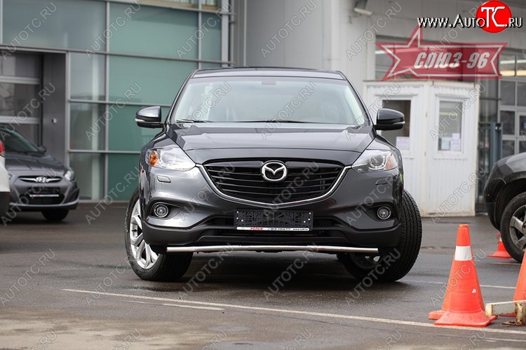 15 344 р. Защита переднего бампера (d42) Premium Souz-96 Mazda CX-9 TB дорестайлинг (2007-2009)  с доставкой в г. Вологда