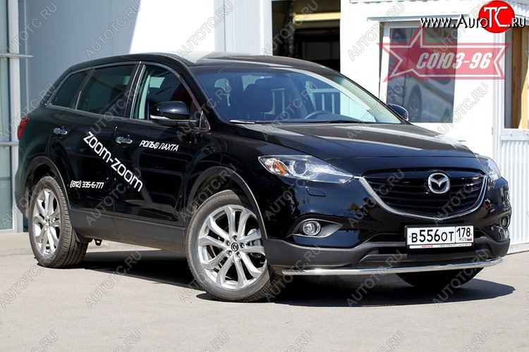 16 199 р. Защита переднего бампера (d42) Souz-96 Mazda CX-9 TB дорестайлинг (2007-2009)  с доставкой в г. Вологда