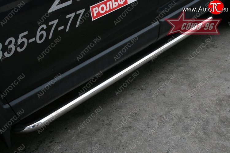 10 979 р. Защита порогов (дорестайлинг) Souz-96 (d60) Mazda CX-9 TB дорестайлинг (2007-2009)  с доставкой в г. Вологда