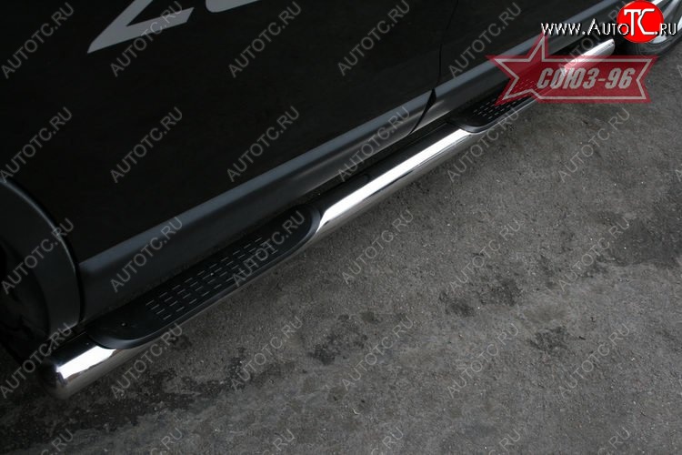 14 669 р. Защита порогов Souz-96 (d76) Mazda CX-9 TB дорестайлинг (2007-2009)  с доставкой в г. Вологда