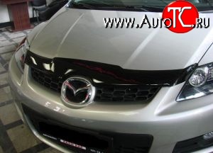 3 499 р. Дефлектор капота NovLine Mazda CX-7 ER дорестайлинг (2006-2010)  с доставкой в г. Вологда
