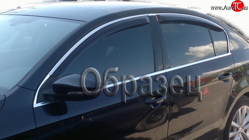 1 916 р. Дефлекторы окон (ветровики) Novline 4 шт. (хром) Mazda CX-7 ER дорестайлинг (2006-2010)  с доставкой в г. Вологда