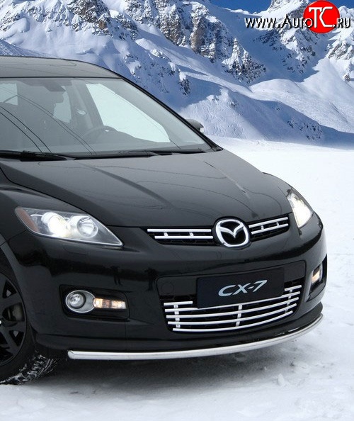 872 р. Декоративная вставка воздухозаборника Novline Mazda CX-7 ER дорестайлинг (2006-2010)  с доставкой в г. Вологда