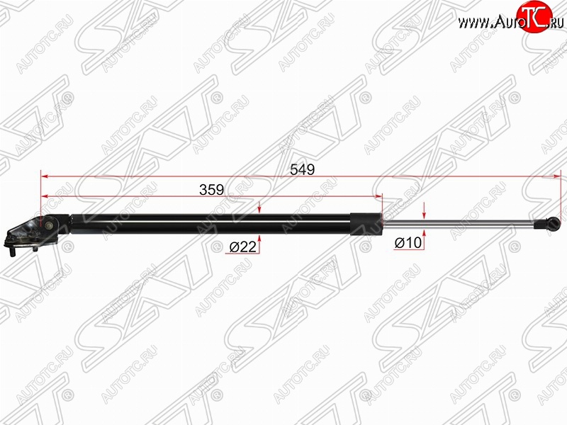 879 р. Правый упор крышки багажника SAT (газовый) Mazda CX-7 ER дорестайлинг (2006-2010)  с доставкой в г. Вологда