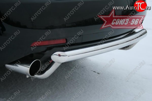 13 409 р. Защита заднего бампера Souz-96 (d60) Mazda CX-7 ER дорестайлинг (2006-2010)  с доставкой в г. Вологда
