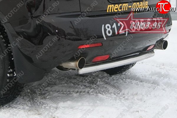 10 349 р. Защита заднего бампера Souz-96 (d60) Mazda CX-7 ER дорестайлинг (2006-2010)  с доставкой в г. Вологда