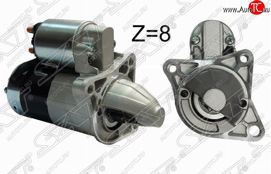 5 549 р. Стартер SAT (12В 1кВт 8 зубьев) Mazda 323/Familia седан BJ дорестайлинг (1998-2000)  с доставкой в г. Вологда