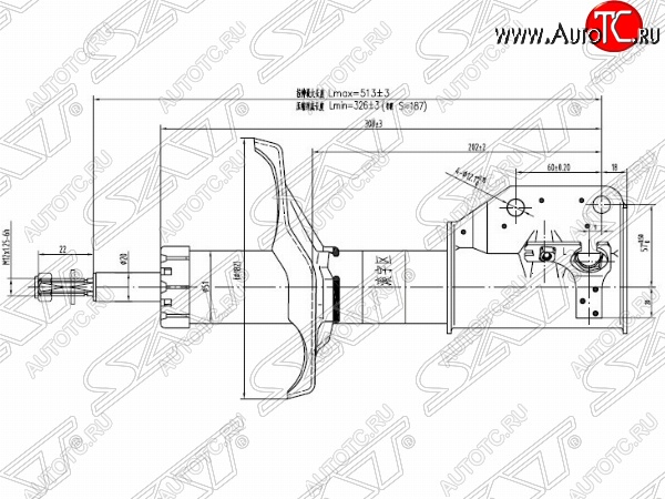 3 369 р. Левый амортизатор передний SAT Mazda Premacy (1999-2004) с доставкой в г. Вологда Увеличить фотографию 1 3 369 р. Левый амортизатор передний SAT Mazda Premacy (1999-2004) с доставкой в г. Вологда