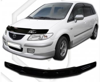 Дефлектор капота CA-Plastic) Mazda MPV  LW (1999-2003) дорестайлинг, 1-ый рестайлинг