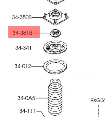 Опорный подшипник стоек амортизатора (оригинал) MAZDA Mazda Tribute дорестайлинг (2000-2007)