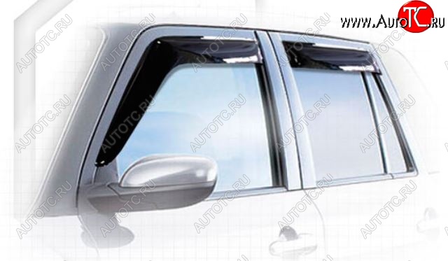 1 999 р. Дефлектора окон CA-Plastiс  Mazda Verisa  DC (2004-2015) (Classic полупрозрачный, Без хром.молдинга)  с доставкой в г. Вологда