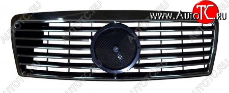 3 999 р. Решётка радиатора SAT (под эмблему) Mercedes-Benz E-Class W210 седан рестайлинг (1999-2002) (Неокрашенная)  с доставкой в г. Вологда