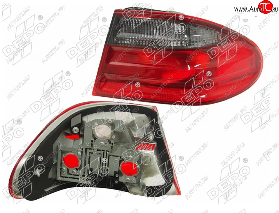 5 449 р. Правый фонарь задний DEPO Mercedes-Benz E-Class W210 седан рестайлинг (1999-2002)  с доставкой в г. Вологда