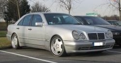 4 499 р. Комплект порогов AMG E45 Mercedes-Benz E-Class W210 дорестайлинг седан (1996-1999) (Неокрашенные)  с доставкой в г. Вологда. Увеличить фотографию 4