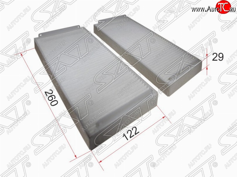 399 р. Фильтр салонный SAT (комплект 260х122х29 mm)  Mercedes-Benz E-Class  W210 - S class  W220  с доставкой в г. Вологда