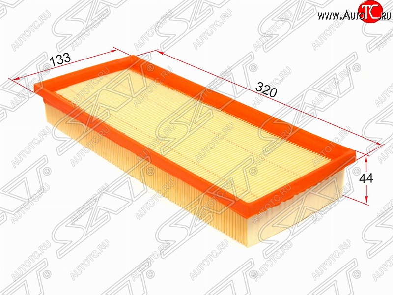 299 р. Фильтр воздушный двигателя SAT (320х133х44 mm)  Mercedes-Benz CL class  C216 - SL class  R231  с доставкой в г. Вологда