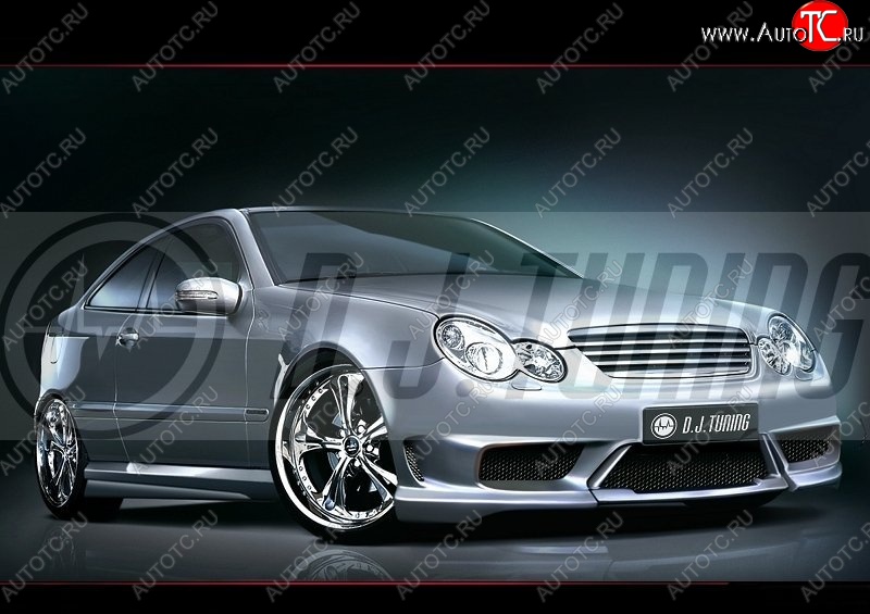 12 299 р. Пороги накладки D.J. Mercedes-Benz C-Class CL203 дорестайлинг купе (2001-2004)  с доставкой в г. Вологда