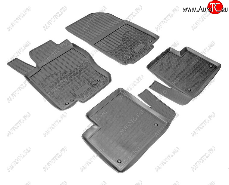 3 199 р. Комплект ковриков в салон Norplast Unidec Mercedes-Benz ML class W166 (2011-2015) (Цвет: черный)  с доставкой в г. Вологда