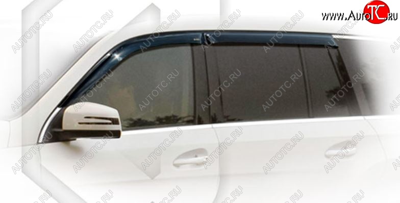 1 999 р. Дефлектора окон CA-Plastic  Mercedes-Benz GLC class  X253 (2015-2025) (Classic полупрозрачный, Без хром.молдинга)  с доставкой в г. Вологда