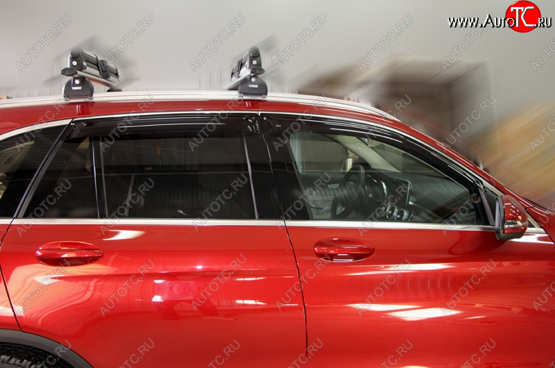 4 499 р. Дефлектора окон SIM Mercedes-Benz GLC class X253 (2015-2025)  с доставкой в г. Вологда