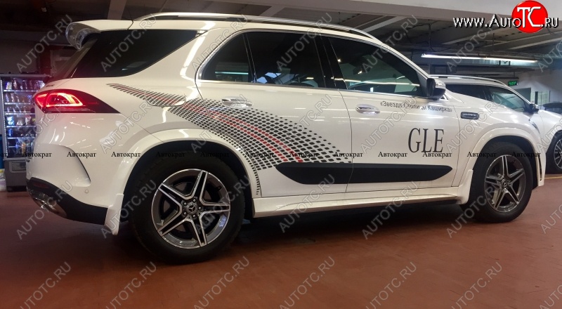 17 999 р. Брызговики AMG АВТОКРАТ (стеклопластик) Mercedes-Benz GLE class W167 (2018-2025) (Комплект, Неокрашенные)  с доставкой в г. Вологда