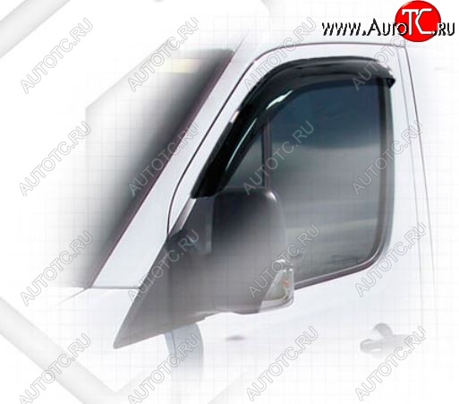 1 899 р. Дефлектора окон CA-Plastiс  Mercedes-Benz Sprinter  W906 (2006-2013) (Classic полупрозрачный, Без хром.молдинга)  с доставкой в г. Вологда
