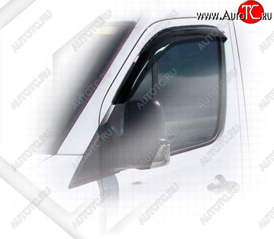 1 899 р. Дефлектора окон CA-Plastic Mercedes-Benz Sprinter W906 рестайлинг (2014-2018) (Classic полупрозрачный, Без хром.молдинга)  с доставкой в г. Вологда