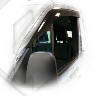 1 899 р. Дефлектора окон CA-Plastiс  Mercedes-Benz Sprinter  W910 (2018-2025) (серия Classic полупрозрачный, Без хром молдингов)  с доставкой в г. Вологда. Увеличить фотографию 2