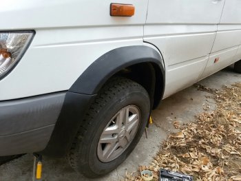 7 149 р. Накладки на колёсные арки CT Mercedes-Benz Sprinter W901 (1995-2000) (Неокрашенные)  с доставкой в г. Вологда. Увеличить фотографию 4