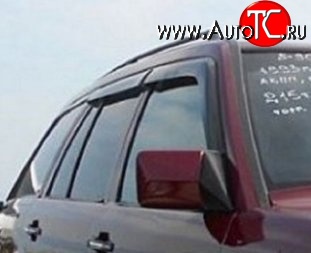 1 059 р. Комплект дефлекторов окон (ветровиков) 4 шт. (универсал) Russtal Mercedes-Benz E-Class S124 универсал рестайлинг (1993-1996)  с доставкой в г. Вологда