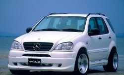 11 399 р. Пороги накладки Executive Line Wald Mercedes-Benz ML class W163 дорестайлинг (1997-2001) (Неокрашенные)  с доставкой в г. Вологда. Увеличить фотографию 2