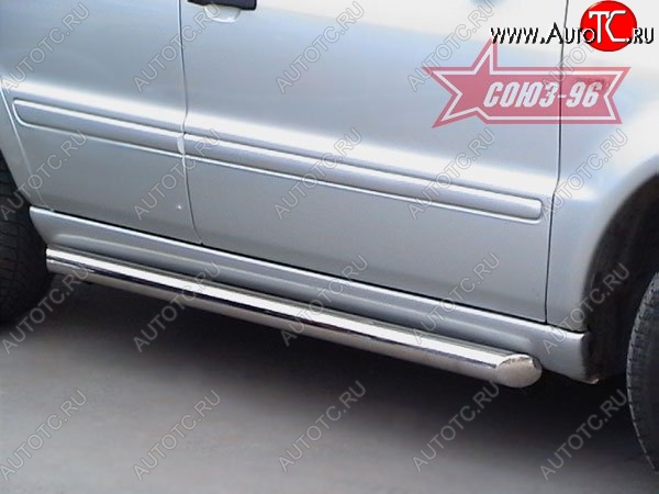 16 739 р. Защита порогов Souz-96 (d76) Mercedes-Benz ML class W163 дорестайлинг (1997-2001)  с доставкой в г. Вологда