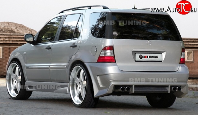 7 599 р. Задний бампер Neodesign Mercedes-Benz ML class W163 дорестайлинг (1997-2001)  с доставкой в г. Вологда