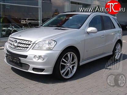 16 499 р. Накладка на передний бампер BRABUS Mercedes-Benz ML class W164 дорестайлинг (2005-2008) (Неокрашенная)  с доставкой в г. Вологда