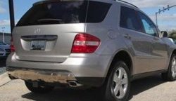 17 299 р. Накладка на задний бампер CT Mercedes-Benz ML class W164 дорестайлинг (2005-2008) (Неокрашенная)  с доставкой в г. Вологда. Увеличить фотографию 2