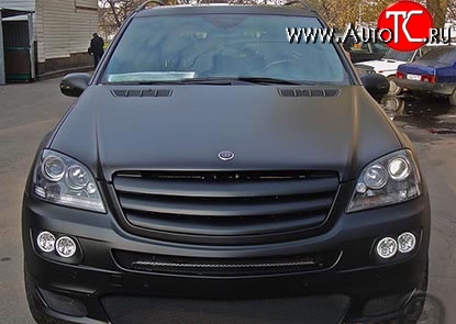6 549 р. Решётка радиатора Brabus Mercedes-Benz ML class W164 дорестайлинг (2005-2008) (Неокрашенная)  с доставкой в г. Вологда