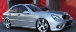 16 299 р. Передний бампер CT Mercedes-Benz C-Class W203 дорестайлинг седан (2000-2004) (Неокрашенный)  с доставкой в г. Вологда. Увеличить фотографию 2