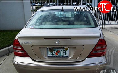 5 099 р. Лип спойлер LORINSER Mercedes-Benz C-Class W203 дорестайлинг седан (2000-2004) (Неокрашенный)  с доставкой в г. Вологда