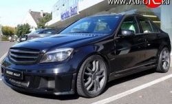 8 149 р. Радиаторная решётка Brabus Bullit Mercedes-Benz C-Class W204 дорестайлинг седан (2007-2011) (Неокрашенная)  с доставкой в г. Вологда. Увеличить фотографию 2